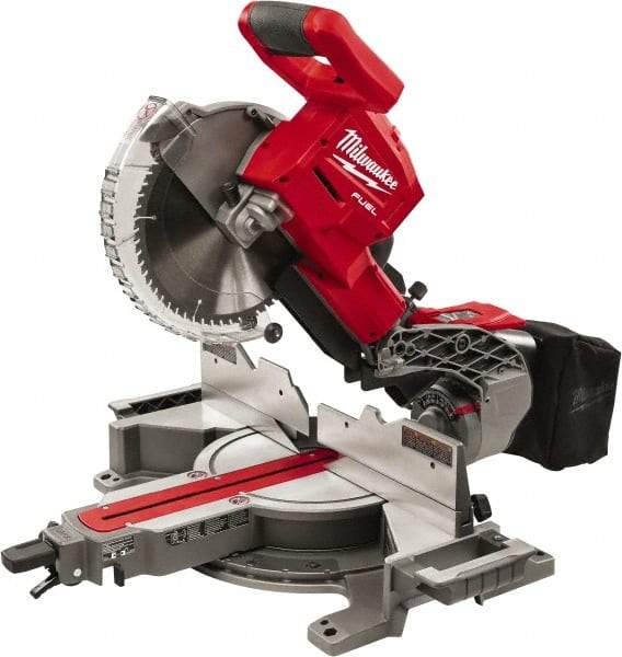 Milwaukee Tool - 48° Left Double Bevel Sliding Miter Saw - 10" Blade Diam - Americas Industrial Supply