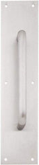 IVES - 16" Long x 4" Wide, Brass Standard Door Pull - Satin Chrome Finish, 8" Grip Length - Americas Industrial Supply