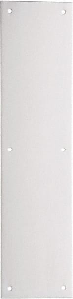 Schlage - 4" Wide x 16" OAL Stainless Steel Push Plate - Exact Industrial Supply