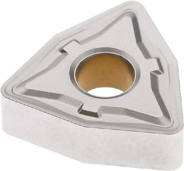 Seco - WNMG434 M5 Grade TP3501 Carbide Turning Insert - TiCN/Al2O3 Finish, 80° Trigon, 1/2" Inscr Circle, 3/16" Thick, 1/16" Corner Radius - Americas Industrial Supply