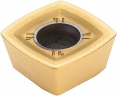 Kennametal - XDPT120508 Grade KCSM40 Carbide Milling Insert - AlTiN/TiN Finish, 7/32" Thick, 1/2" Inscribed Circle, 1/32" Corner Radius - Americas Industrial Supply