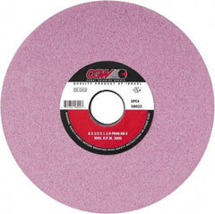 Camel Grinding Wheels - 8" Diam x 1-1/4" Hole x 3/4" Thick, H Hardness, 46 Grit Surface Grinding Wheel - Aluminum Oxide, Type 5, Medium Grade, Vitrified Bond, One-Side Recess - Americas Industrial Supply