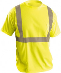 OccuNomix - Size M Hi-Viz Yellow High Visibility Short Sleeve T-Shirt - Americas Industrial Supply