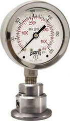 Winters - 2-1/2" Dial, 1/4 Thread, 0-200 Scale Range, Pressure Gauge - Bottom Connection Mount, Accurate to 1.5% of Scale - Americas Industrial Supply
