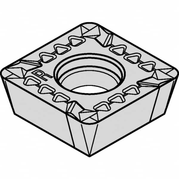 Kennametal - SDET43 GB2 Grade KCPM40 Carbide Milling Insert - TiAlN/AlCrN Finish, 3/16" Thick, 1/2" Inscribed Circle - Americas Industrial Supply