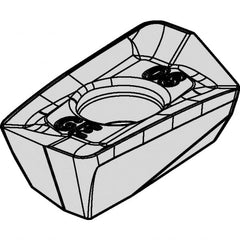 Kennametal - EP1008 GE Grade KCSM40 Carbide Milling Insert - AlTiN/TiN Finish, 9/64" Thick - Americas Industrial Supply