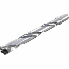 Iscar - 36 to 36.9mm Diam, 8xD, 288mm Max Drill Depth, 32mm Shank Diam, 389.5mm OAL, Replaceable Tip Drill - HFP-IQ Insert, 36 Seat Size, DFN Toolholder, Series ChamIOdrill - Americas Industrial Supply