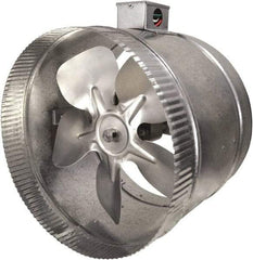 Suncourt - 10" Diam, 1.7 Amp, 120 Volt Duct Fan - 460 CFM, Double Speed - Americas Industrial Supply