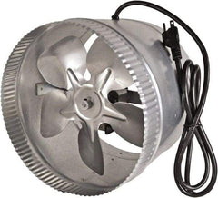 Suncourt - 10" Diam, 1.5 Amp, 120 Volt Duct Fan - 300 CFM, Single Speed - Americas Industrial Supply