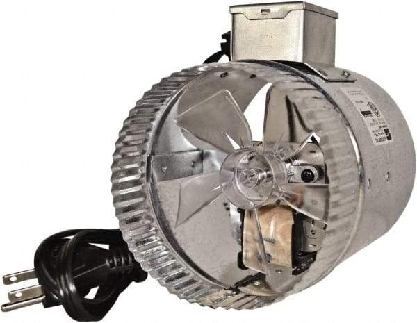 Suncourt - 5" Diam, 0.35 Amp, 120 Volt Duct Fan - 75 CFM, Single Speed - Americas Industrial Supply