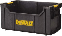 DeWALT - 1 Compartment Tool Tote - 21-7/8" Wide x 12-7/8" Deep x 10-7/8" High, Polypropylene, Black - Americas Industrial Supply