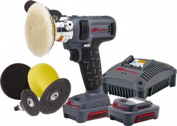 Ingersoll-Rand - 2 to 3" Disc, 7,600 RPM, Cordless Handheld Disc Sander - 12 Volts - Americas Industrial Supply