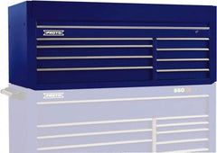 Proto - 8 Drawer Top Tool Chest - 66" Wide x 27" Deep x 27" High, Steel, Blue - Americas Industrial Supply
