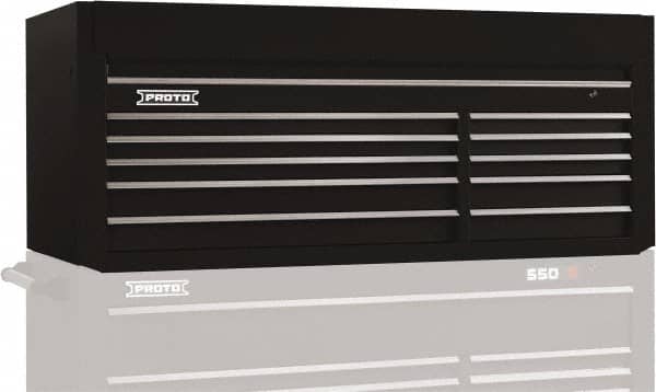 Proto - 10 Drawer Top Tool Chest - 66" Wide x 27" Deep x 27" High, Steel, Black - Americas Industrial Supply