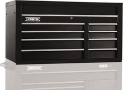 Proto - 8 Drawer Top Tool Chest - 50" Wide x 25-1/4" Deep x 27" High, Steel, Black - Americas Industrial Supply