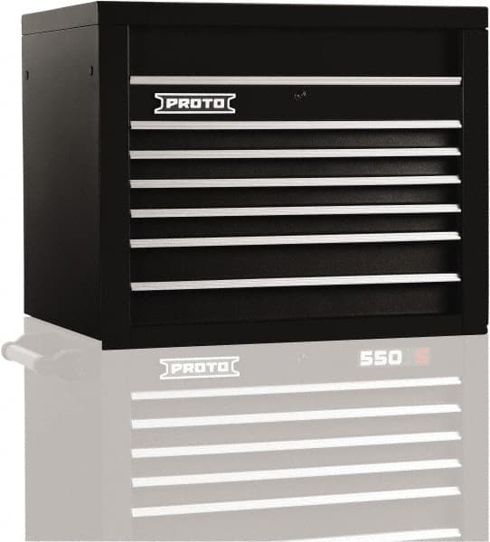Proto - 6 Drawer Top Tool Chest - 34" Wide x 25-1/4" Deep x 27" High, Steel, Black - Americas Industrial Supply