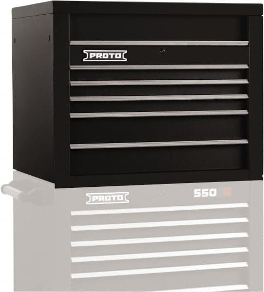 Proto - 5 Drawer Top Tool Chest - 34" Wide x 25-1/4" Deep x 27" High, Steel, Black - Americas Industrial Supply