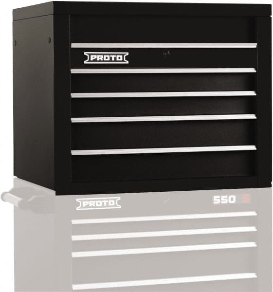 Proto - 4 Drawer Top Tool Chest - 34" Wide x 25-1/4" Deep x 27" High, Steel, Black - Americas Industrial Supply