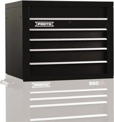 Proto - 4 Drawer Top Tool Chest - 34" Wide x 25-1/4" Deep x 27" High, Steel, Black - Americas Industrial Supply