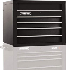 Proto - 4 Drawer Top Tool Chest - 34" Wide x 25-1/4" Deep x 27" High, Steel, Black - Americas Industrial Supply