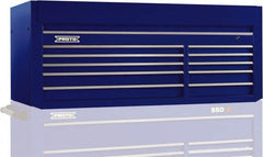 Proto - 10 Drawer Top Tool Chest - 66" Wide x 27" Deep x 27" High, Steel, Blue - Americas Industrial Supply