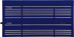 Proto - 15 Drawer Top Tool Chest - 88-1/4" Wide x 27" Deep x 27-1/4" High, Steel, Blue - Americas Industrial Supply