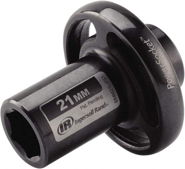 Ingersoll-Rand - 1/2" Drive 21mm Standard Impact Socket - 6 Points, 3-1/10" OAL - Americas Industrial Supply