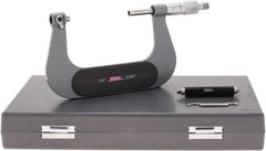 SPI - 3 to 4" Range, Mechanical Screw Thread Micrometer - Ratchet Stop Thimble, 0.001" Graduation, +/-0.0002" Accuracy - Americas Industrial Supply