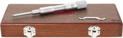 SPI - 1.6 to 26.5mm Inside Range, 0 to 25mm Outside Range, Mechanical Groove Micrometer - 0.01mm Graduation, 0.0100 Accuracy, 0.26" Measuring Disc Diam, 0.03" Disc Edge Thickness - Americas Industrial Supply