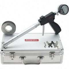SPI - 1.2 to 1.6", 3.88" Deep, Pistol Grip Electronic Bore Gage - Up to 0.00016" Accuracy, 0.0001" Resolution, Includes Indicator - Americas Industrial Supply