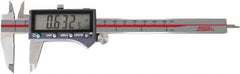 SPI - 0 to 6" Range 0.0005" Resolution, IP54 Electronic Caliper - Stainless Steel with 1-1/2" Stainless Steel Jaws, 0.001" Accuracy, Wireless Output - Americas Industrial Supply