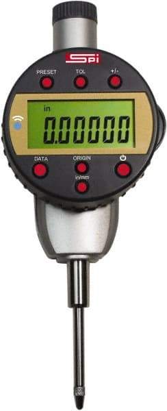 SPI - 0 to 1" Range, 0.00005" Graduation, Electronic Drop Inidicator - 0.00016" Accuracy - Americas Industrial Supply