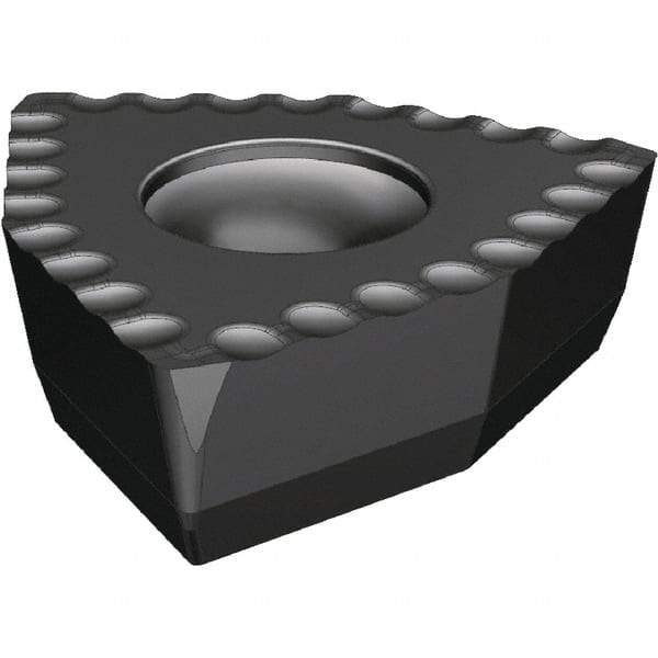 Kennametal - DFT090508 DS Grade KCU40 Carbide Indexable Drill Insert - TiAlN Finish, Trigon, 5.5mm Inscribed Circle - Americas Industrial Supply