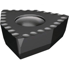 Kennametal - DFT090508 DS Grade KCU40 Carbide Indexable Drill Insert - TiAlN Finish, Trigon, 5.5mm Inscribed Circle - Americas Industrial Supply
