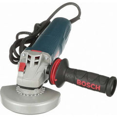 Bosch - 5" Wheel Diam, 11,500 RPM, Corded Angle & Disc Grinder - 5/8-11 Spindle, 120 Volts, 13 Amps - Americas Industrial Supply