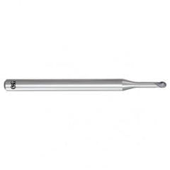 0.2mm x 4mm x 0.2mm x 45mm 2Fl Carbide Ball OSG EXOCARB® WXL® End Mill-WXL - Americas Industrial Supply