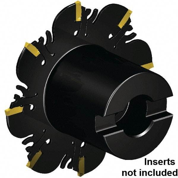 Kennametal - Shell Mount Connection, 0.201" Cutting Width, 27.77mm Depth of Cut, 5" Cutter Diam, 1-1/4" Hole DIam, 7 Tooth Indexable Slotting Cutter - 1-1/4" Shank Diam, FDA Toolholder, XCP51... Insert, Right Hand Cutting Direction - Americas Industrial Supply
