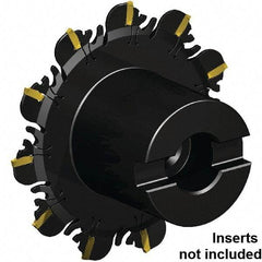Kennametal - Shell Mount Connection, 0.047" Cutting Width, 3/8" Depth of Cut, 4" Cutter Diam, 1" Hole DIam, 11 Tooth Indexable Slotting Cutter - 1" Shank Diam, FDA Toolholder, XCP12... Insert, Right Hand Cutting Direction - Americas Industrial Supply