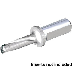 Kennametal - 61.5mm Max Drill Depth, 3xD, 20.5mm Diam, Indexable Insert Drill - 2 Inserts, 25mm Shank Diam, Straight Shank - Americas Industrial Supply
