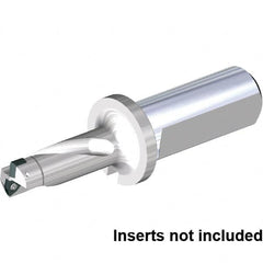 Kennametal - 45mm Max Drill Depth, 2xD, 22.5mm Diam, Indexable Insert Drill - 2 Inserts, 25mm Shank Diam, Straight Shank - Americas Industrial Supply