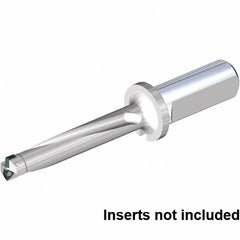 Kennametal - 95mm Max Drill Depth, 5xD, 19mm Diam, Indexable Insert Drill - 2 Inserts, 25mm Shank Diam, Straight Shank - Americas Industrial Supply