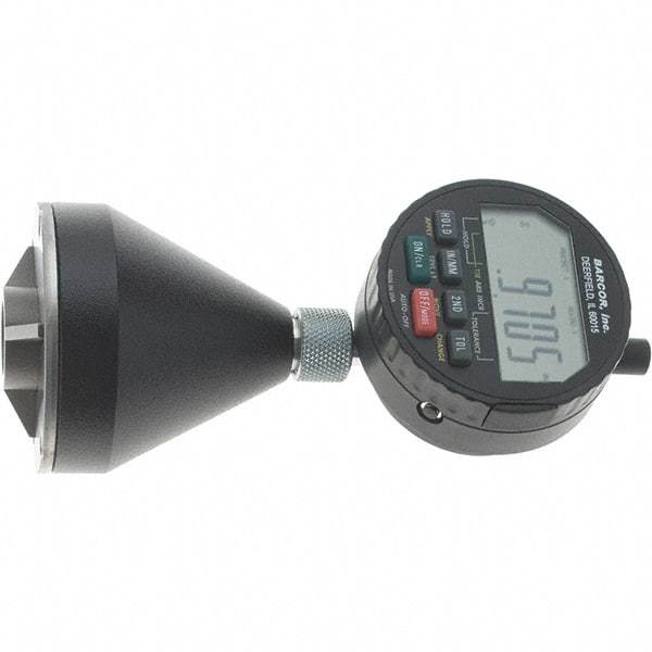 SPI - 1 to 2", 90 to 127° Included Angle, Digital Chamfer Gage - Hardened Tool Steel (Plunger), 3 Blade Plunger, 0.0002" Accuracy, 0.0001" Graduation - Americas Industrial Supply