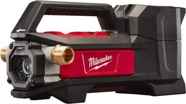 Milwaukee Tool - 1/4 hp, 18 Amp Rating, 18 Volts, Full-On Operation, Nonsubmersible Pump - Plastic Housing - Americas Industrial Supply