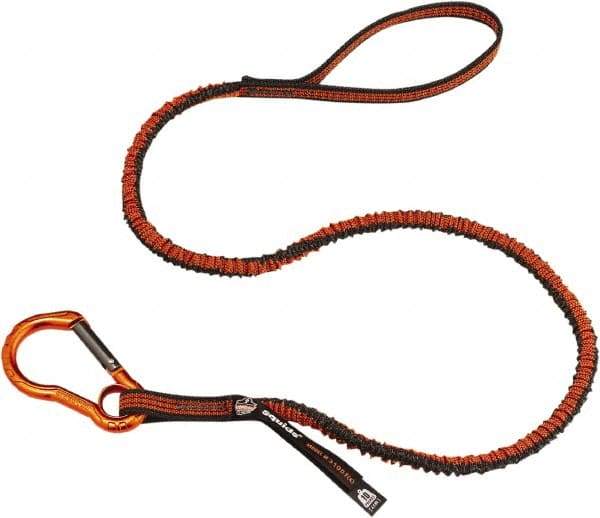 Ergodyne - 38" Tool Lanyard - Carabiner Connection, 60" Extended Length, Gray - Americas Industrial Supply