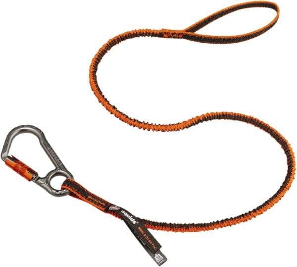 Ergodyne - 38" Tool Lanyard - Carabiner Connection, 60" Extended Length, Orange - Americas Industrial Supply