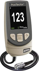 Made in USA - 0 to 250 mil Color LCD Coating Thickness Gage - For Use with PosTector 200, 6000, DPM, SPG & UTG Probes - Americas Industrial Supply