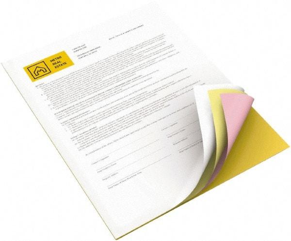 Xerox - 8-1/2" x 11" Canary, Goldenrod, Pink & White Digital Carbonless Paper - Use with Laser Copiers, Laser Printers - Americas Industrial Supply