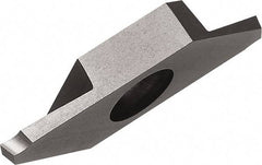 Kyocera - TKF T PR1535 Grade, 0.0591" Cutting Width, Carbide Cutoff Insert - 16° Right Hand Lead Angle, 0.0032" Cnr Rad, Megacoat Nano Coated - Americas Industrial Supply