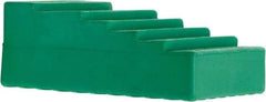 Vestil - 4" Wide x 2-1/4" High x 5-3/4" Deep, Urethane Wheel Chock - Americas Industrial Supply