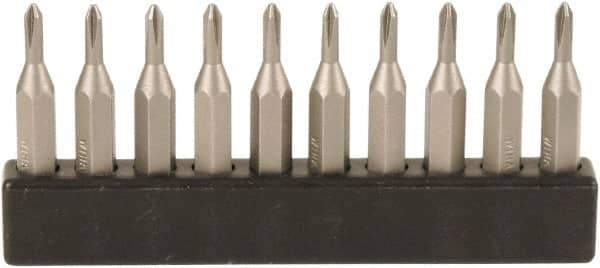 Wiha - #1, Phillips Screwdriver Bit - 28mm OAL - Americas Industrial Supply